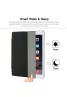 iPad Mini Case, iPad Mini 2 / Mini 3 Case,iPad Mini Smart Case Cover [Synthetic Leather] and Translucent Frosted Back Magnetic Cover with Sleep / Wake Function [Ultra Slim] [Light Weight] for Apple iPad Mini 1/2/3-Black